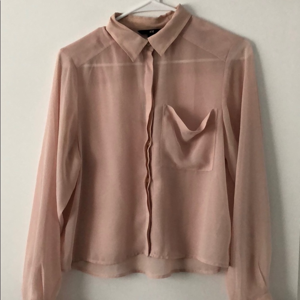 Beige Cropped Blouse